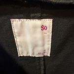 SO  Black Denim Overall Dress Vintage XL Photo 3