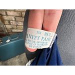 Vanity Fair nightgown satin knee lenght blue white lace collar Photo 2