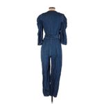 ZARA  Solid Blue Voluminous Denim Jumpsuit - M Photo 1