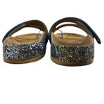 Joan Boyce Glitter Sandals Toe Loop Thong Slides Sparkle Blue 9.5M Size 9.5 Photo 6