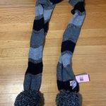 Juicy Couture Pam & Gela Gray Striped Wool Scarf Vintage New With Tags Photo 0