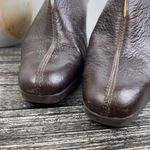 Unisa  Sultana Brown Leather Mule Heel Clog Shoe 7 Photo 3