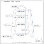 Sag Harbor  sweater cabled ribbed high neck blue Photo 7