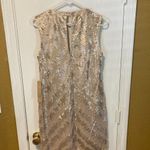 Rachel Roy women's size 4 sequin embellished sleeveless v-neck open back dress Photo 2
