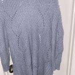 Hippie Rose  Womens Open Front Knit Cardigan light Blue Sz small Photo 1
