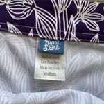 RipSkirt Hawaii Length 1 Medium Viola Purple 16.25” Hibiscus Velcro Wrap Beach Photo 2