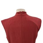 MM.LaFleur M.M. Lafleur‎ The Aditi Dress Tailored Shift Sleeveless Brick Red Size 12 Photo 10