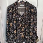 Michael Stars  Cam Printed Button Down Shirt Blouse Top W-765 Plus Size 3X Photo 3