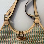 Simply Noelle  Woven Rattan Straw Colorful Multi‎ Shoulder Crossbody Bag Purse Photo 4