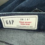 Gap  Women's True Skinny High Rise Blue Jeans Size 28/6 Tall Photo 1