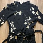 Ba&sh Penny Floral Belted Romper Black and White Size 6 Photo 10
