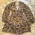 VICI NWT Floral Tiered Ruffle Mini Dress M –Nordstrom Sold Out Black Pink Yellow Photo 4
