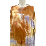 Free People Be Free Tie Dye Long Sleeve Tee Lilac Woods Size Large Photo 3