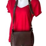 Vintage 1970's Leather Boho Saddle Handbag Photo 0