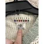 Carolina Colours Vintage Knitted Floral Embroidered Pastel Funky Sweater Size M Green Size M Photo 7