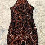 Quiz Sequin Halter Bodycon Dress Photo 0