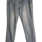 Vintage American Weekend Crop Jeans in Light Acid Wash. Size 8/29" Blue Photo 0