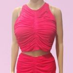 House of Harlow  Mesh Ruched Top Photo 1