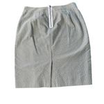 J.Crew Black and White Striped Pencil Skirt Photo 2