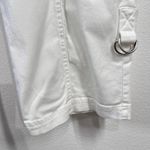 Soft Surroundings  Medina Roll-Tab Pull-On‎ Utility Pant Cotton Blend White  1X Photo 10