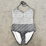 Athleta ‎ Vichy One Piece Halter Bathing Suit Photo 2
