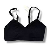 Aerie  Smoothez Wireless Black Bra Sz XS NEW Adjustable Straps Hook & Eye Closure Photo 0