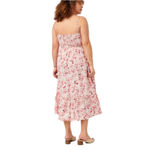 Hayden Los Angeles Floral Back Smocked Tiered Tank Dress size 2XL pink maxi Photo 3