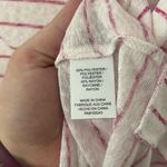 Bobeau  Red Striped Oversized T-Shirt‎ Small Photo 2