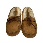 UGG  Sz 6 Dakota Slipper Leather Nubuck Beige Moccasin Slip On Shoes 5612 Women’s Photo 1