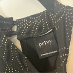 Privy  Black And‎ Gold Glitter Dress Size Medium Photo 8