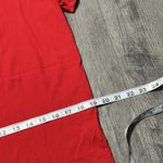 Armani Exchange  Women’s Red Short Sleeve T-Shirt large 100% cotton top logo Photo 3