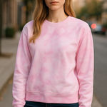Lucky Brand NWT  Tie Dye Pink Sweatshirt Pullover Photo 0