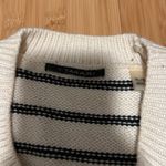 T Tahari  Cream and Black Striped Sweater Photo 1