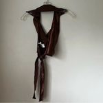 Princess Polly Devi Brown Satin Halter Crop Top 2 Photo 7
