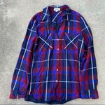 L'Agence L’AGENCE Denise Plaid Silk Flannel Button Down Shirt Photo 2