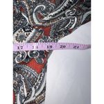 Groovy 1970s Domanique Red & Black Paisley Blouse Size 14 Photo 10