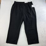 Croft & Barrow  Plus 24W High Rise Straight Leg Pants Black Heavy Ponte Knit NEW Photo 2