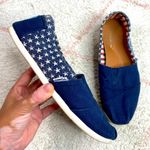 Toms America Americana Canvas Stars Slip On shoes Flats Size 8 Photo 0