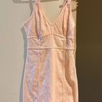 Free People Embroidered Pink Mini Bodycon Dress Photo 2