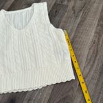 Princess Polly Cropped v neck cableknit sweater vest Photo 2