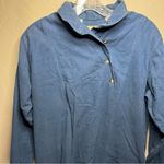 L.L. Bean Blue Vintage Long Sleeve Long Flannel Pajama Dress Size 12 Photo 2