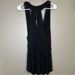 Free People NEW  Megan black crochet waist peplum tank top women’s size medium Photo 6