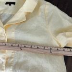 Quince  100% European Linen Short Sleeve Shirt Butter Yellow Lightweight Casual Photo 5