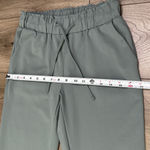 Joie  Mid Rise Tapered Pull On Soft Ankle Pants Green Size Small Photo 7