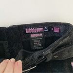 Bubblegum Vintage Y2K Metallic Corduroy Belted Mini Skirt Black Size 3/4 Photo 7