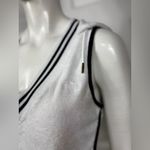 Champion Cotton Blend romper Women's White and Black Trim Shorts Size Small Photo 5