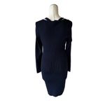 French Connection NWOT Joann Mari Long Sleeve Mini Dress In Utility Blue Photo 11