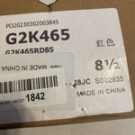 COUTGO Women’s Red Platform High Chunky Buckle Pumps Size 8.5 New‎ With Defects Photo 2