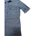 Trina Turk  Rosetta Frayed Denim Chambray Shirtdress Size 4 Photo 8