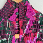 MISA Los Angeles MISA Jessa Turtleneck Smocked Print dress in Holiday Sparkle Photo 10